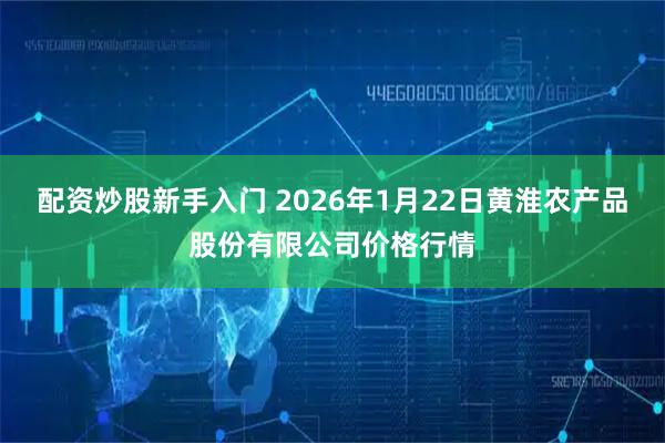 配资炒股新手入门 2026年1月22日黄淮农产品股份有限公司价格行情